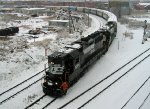 NS 7055 & 5062 swing out at Boylan 